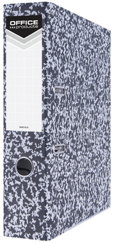 Segregator OFFICE PRODUCTS Archiv z szyną, kartonowy, A4/75mm, szary