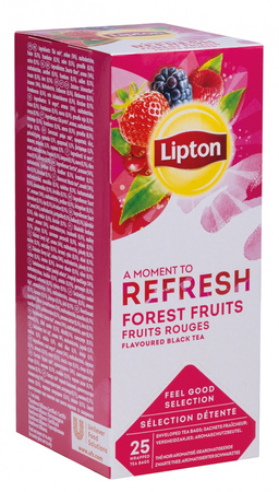 Herbata LIPTON Refresh Forest Fruits, 25 torebek