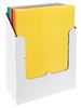 Teczka z gumką OFFICE PRODUCTS Fluo, karton/lakier, A4, 300gsm, 3-skrz., mix kolorów