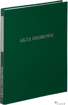 Segregator A4/2, dwuringowy, AKTA OSOBOWE zielony VAUPE, 030/06