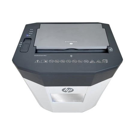 Niszczarka HP ONESHRED Auto 80CC, biało-szara