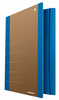 Teczka z gumką DONAU Life, Karton, A4, 500gsm, 3-skrz., niebieski