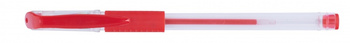 Długopis żelowy OFFICE PRODUCTS, gumowy uchwyt, 0,5mm, czerwony