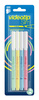 Zakreślacz ICO Videotip Slim C, Fluo, 4 szt., blister, mix kolorów pastel