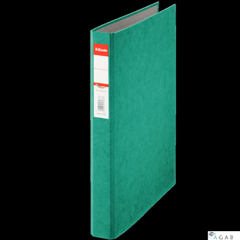 Segregator Esselte Rainbow A4 z 2 kółkami, grzbiet 42 mm, zielony, , 17935