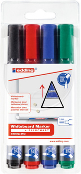 Marker do tablic e-363/4 s EDDING, 4 szt., mix kolorów