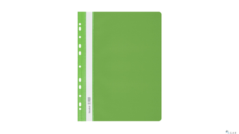 Skoroszyt A4 twardy wpinany BIURFOL jasnozielony (10szt) SH-01-12