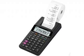 Kalkulator drukujący CASIO HR-8RCE BK BOx, 12-cyfrowy, 102x239mm, czarny