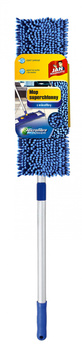 Mop płaski JAN NIEZBĘDNY, z mikrofibry, granatowy