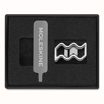 Przypinka MOLESKINE, wodnik, srebrna