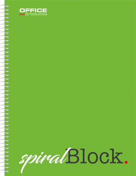 Kołonotatnik OFFICE PRODUCTS, A4, w kratkę, 80 kart., 70gsm