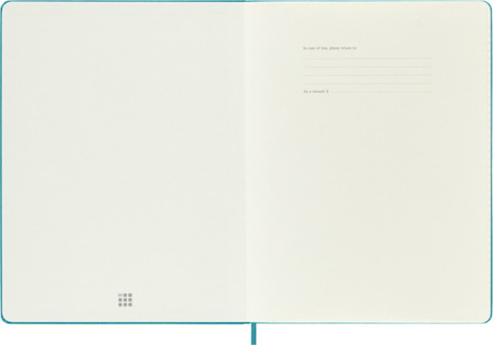 Notes MOLESKINE Classic XL (19x25 cm) w linie, twarda oprawa, reef blue, 192 strony, niebieski