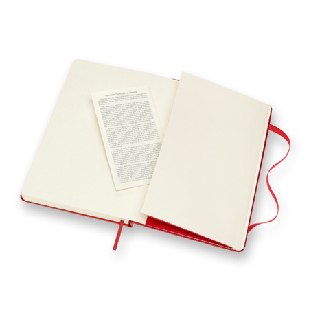 Notes MOLESKINE Classic L (13x21cm) w linie, twarda oprawa, 240 stron, czerwony