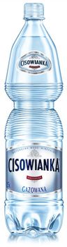 Woda CISOWIANKA, gazowana, butelka plastikowa, 1,5l