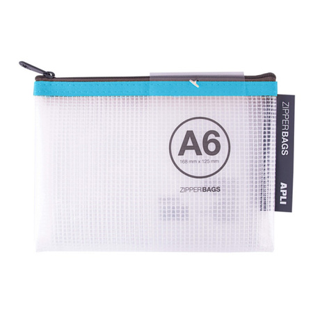 Torebka APLI Zipper Bag, A6, 168x125 mm, mix kolorów