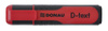 Zakreślacz DONAU D-Text, 1-5mm (linia), eurozawieszka, czerwony