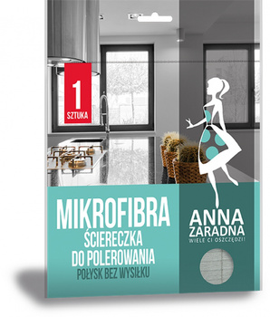 Mikrofibra ściereczka do polerowania ANNA ZARADNA, 1 szt., szary
