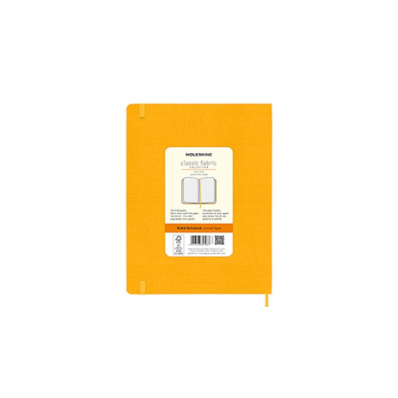 Notes MOLESKINE Classic XL (19x25 cm), linie, twarda, orange yellow, 192 strony, pomarańczowy