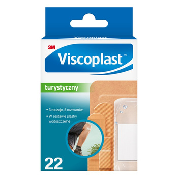 Zestaw plastrów VISCOPLAST Turystyczny, 5 rozmiarów, 22szt.