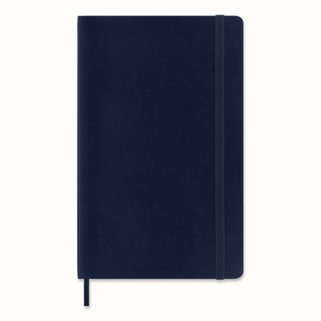 Notes MOLESKINE L (13x21cm) gładki, miękka oprawa, sapphire blue, 192 strony, niebieski