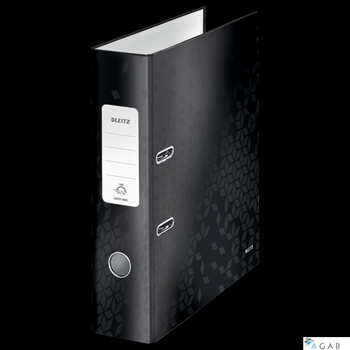 Segregator z mechanizmem WOW Leitz 180, A4/80mm, czarny 10050095