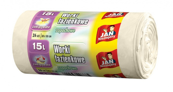 Worki łazienkowe JAN NIEZBĘDNY, 15l, 26szt.