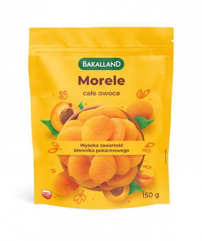 Morele suszone całe owoce, Bakalland, 150g