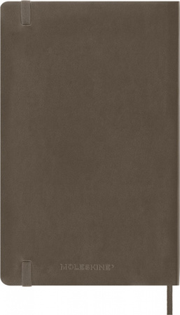 Notes MOLESKINE L (13x21 cm) gładki, miękka oprawa, earth brown, 192 strony, brązowy
