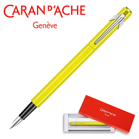 Pióro wieczne CARAN D'ACHE 849 Fluo Line, M, żółte