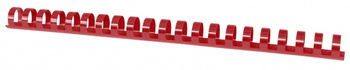 Grzbiety do bindowania OFFICE PRODUCTS, A4, 19mm (165 kartek), 100 szt., czerwone