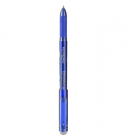 Długopis wymazywalny KEYROAD, 0,7mm, niebieski, pakowany w display