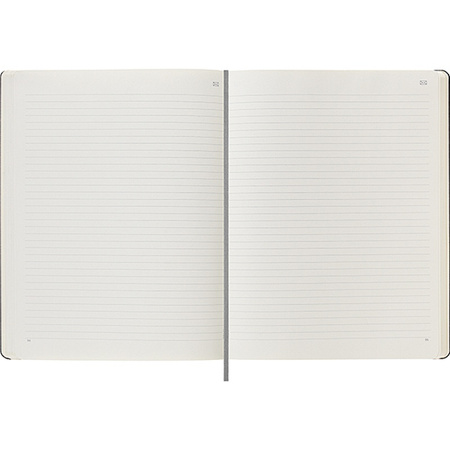 Notatnik MOLESKINE XL (19x25cm), Smart, w linie, twarda oprawa, czarny