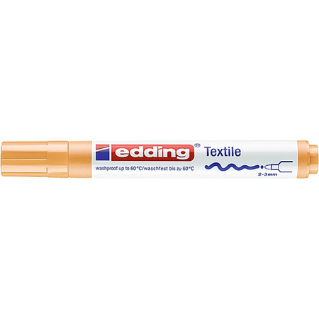Marker tekstylny e-4500 EDDING, 2-3 mm, jasnopomarańczowy