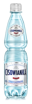 Woda CISOWIANKA, lekko gazowana, butelka plastikowa, 0,5l