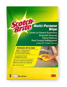 Ściereczki domowe PRIMA, 3szt., żółte