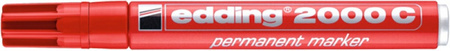 Marker permanentny e-2000c EDDING, 1,5-3 mm, czerwony