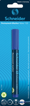 Marker permanentny SCHNEIDER Maxx 130, okrągły, 1-3mm, blister, niebieski