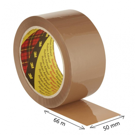 Taśma pakowa do magazynowania SCOTCH® (309 BRW), mocna, 50mm, 66m, brązowa