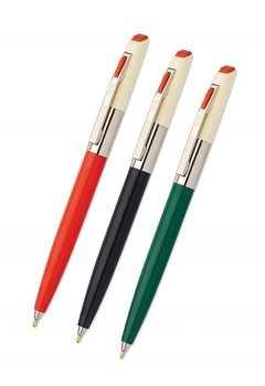 Długopis automatyczny ICO Retro 70'C, blister, wkład niebieski, mix kolorów