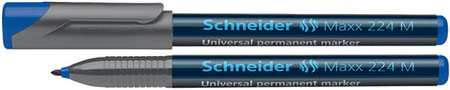 Foliopis permanentny SCHNEIDER Maxx 224, M, 1,0mm, niebieski