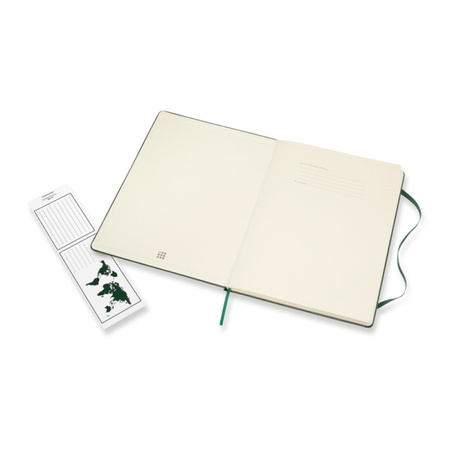 Notes MOLESKINE Classic XL (19x25cm) gładki, twarda oprawa, myrtle green, 192 strony, zielony