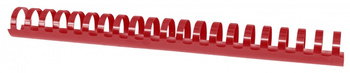 Grzbiety do bindowania OFFICE PRODUCTS, A4, 28,5mm (270 kartek), 50 szt., czerwone