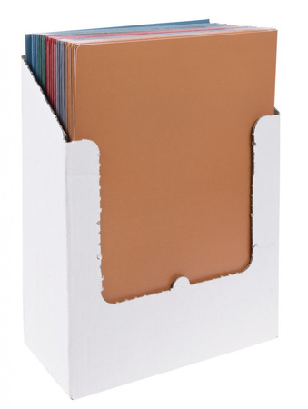 Teczka z gumką OFFICE PRODUCTS Natura, karton/lakier, A4, 300gsm, 3-skrz., mix kolorów