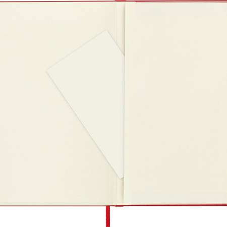 Notes MOLESKINE Classic L (13x21cm) gładki, twarda oprawa, 240 stron, czerwony