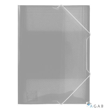 Teczka z gumką  A4 PP przezroczysta TG-12-05-Z  BIURFOL mleczna transparnetna