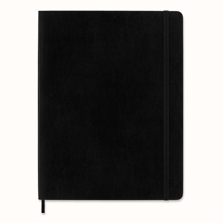 Notes MOLESKINE Classic XL (19x25cm) w kratkę, miękka oprawa, 192 strony, czarny