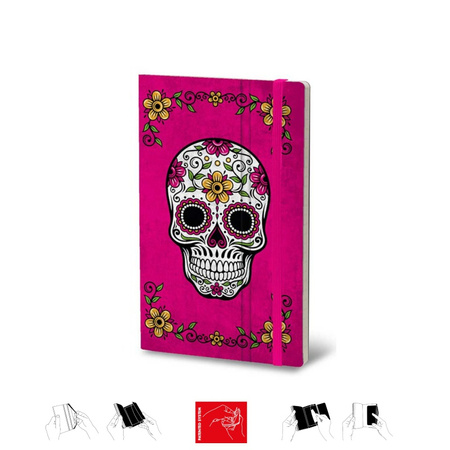 Notatnik STIFFLEX, 13x21cm, 192 strony, Calaca - Fuchsia