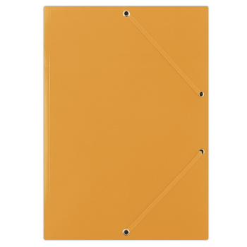 Teczka z gumką DONAU, karton, A4, 400gsm, 3-skrz., pomarańczowa
