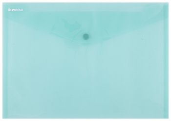 Teczka kopertowa DONAU zatrzask, PP, A4, 180mikr., zielona