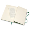 Notes MOLESKINE Classic L (13x21cm), w kratkę, twarda oprawa, myrtle green, 240 stron, zielony